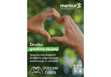 MERKUR ZAVAROVALNICA: (P)ostani Človek 2026: skrb za druge ne sme ostati nevidna