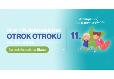 Skazin dobrodelni tek Otrok otroku letos v podporo  duševnemu zdravju otrok in mladostnikov